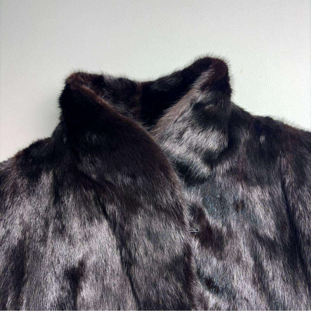 ミンクファーコート 毛皮コート 着丈80cm フォーマル パーティ