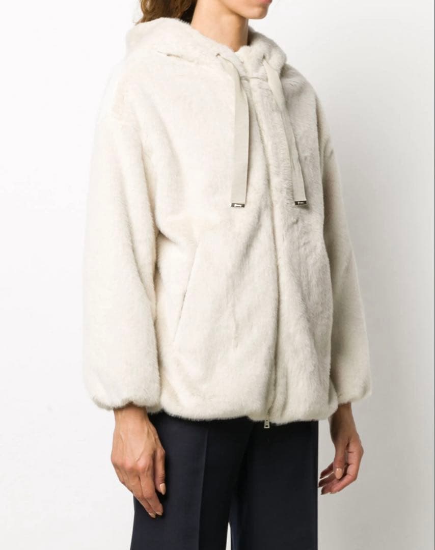 HERNO エコファー　フーデットブルゾン