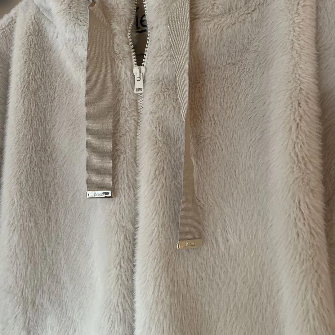 HERNO エコファー　フーデットブルゾン