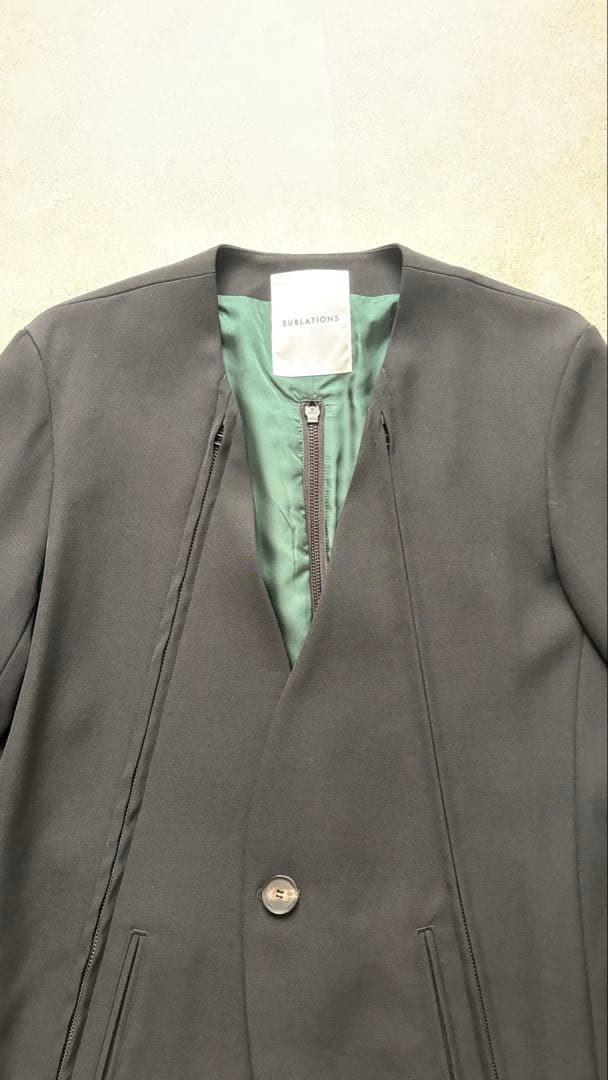 【匿名配送】SUBLATIONS NOCOLLAR PRISONERJACKET