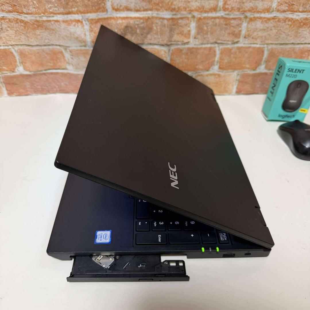 美品NEC ノートPC WebカメラSSD メモリ8GB Win11 オフィス付