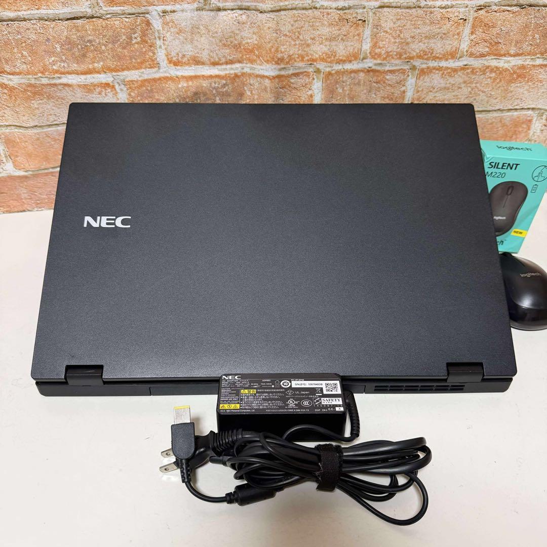 美品NEC ノートPC WebカメラSSD メモリ8GB Win11 オフィス付