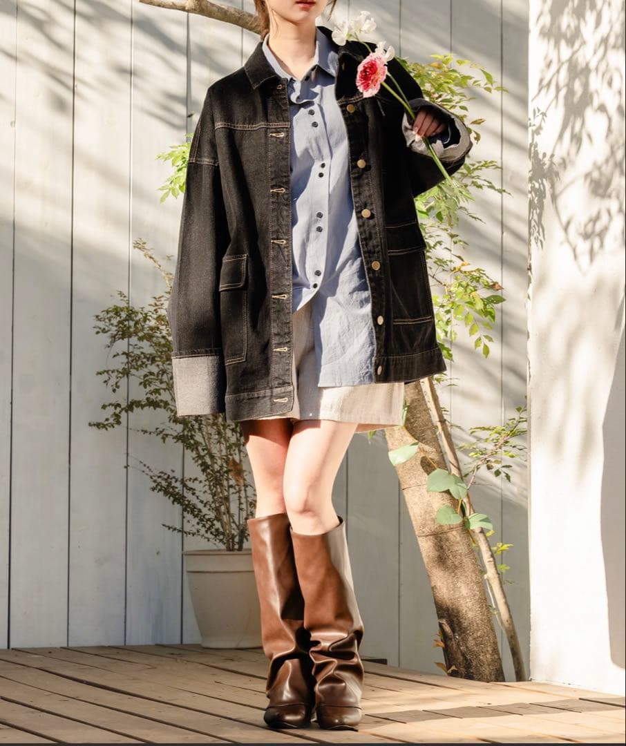 【完売商品】mideal デニムオーバージャケット