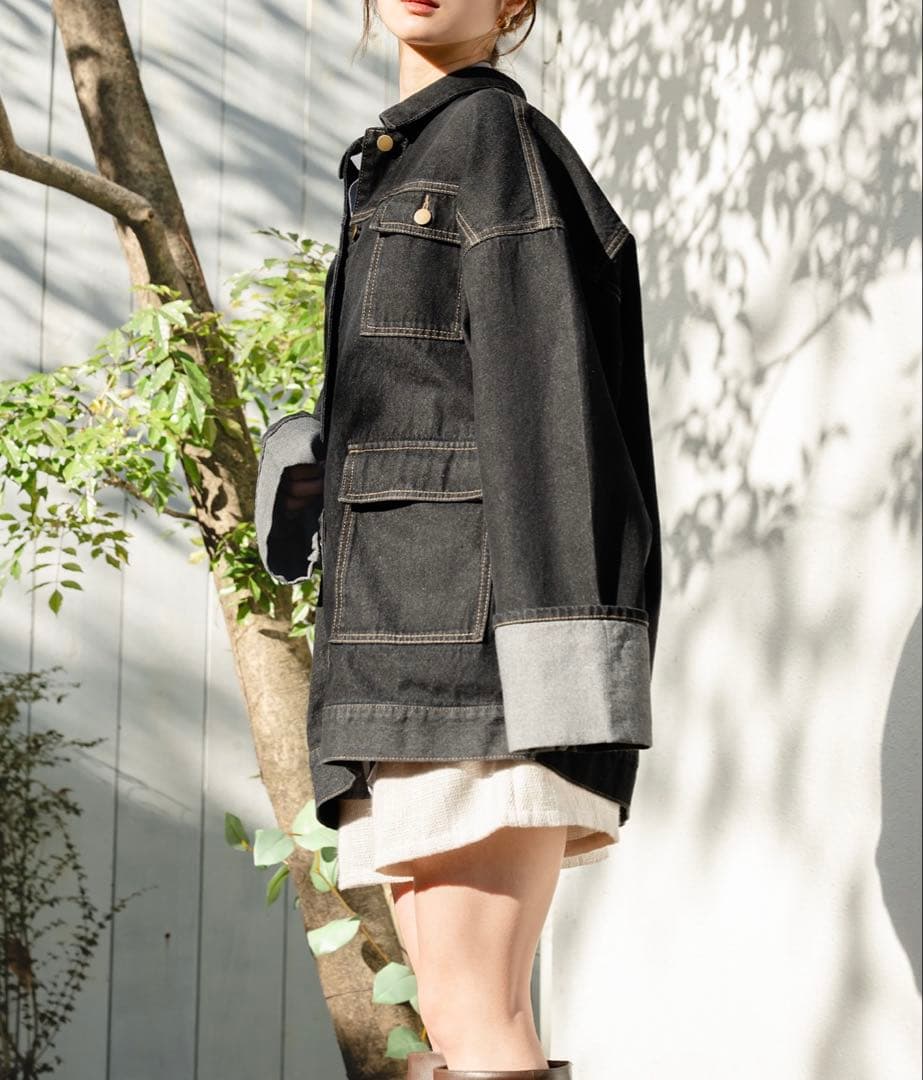 【完売商品】mideal デニムオーバージャケット