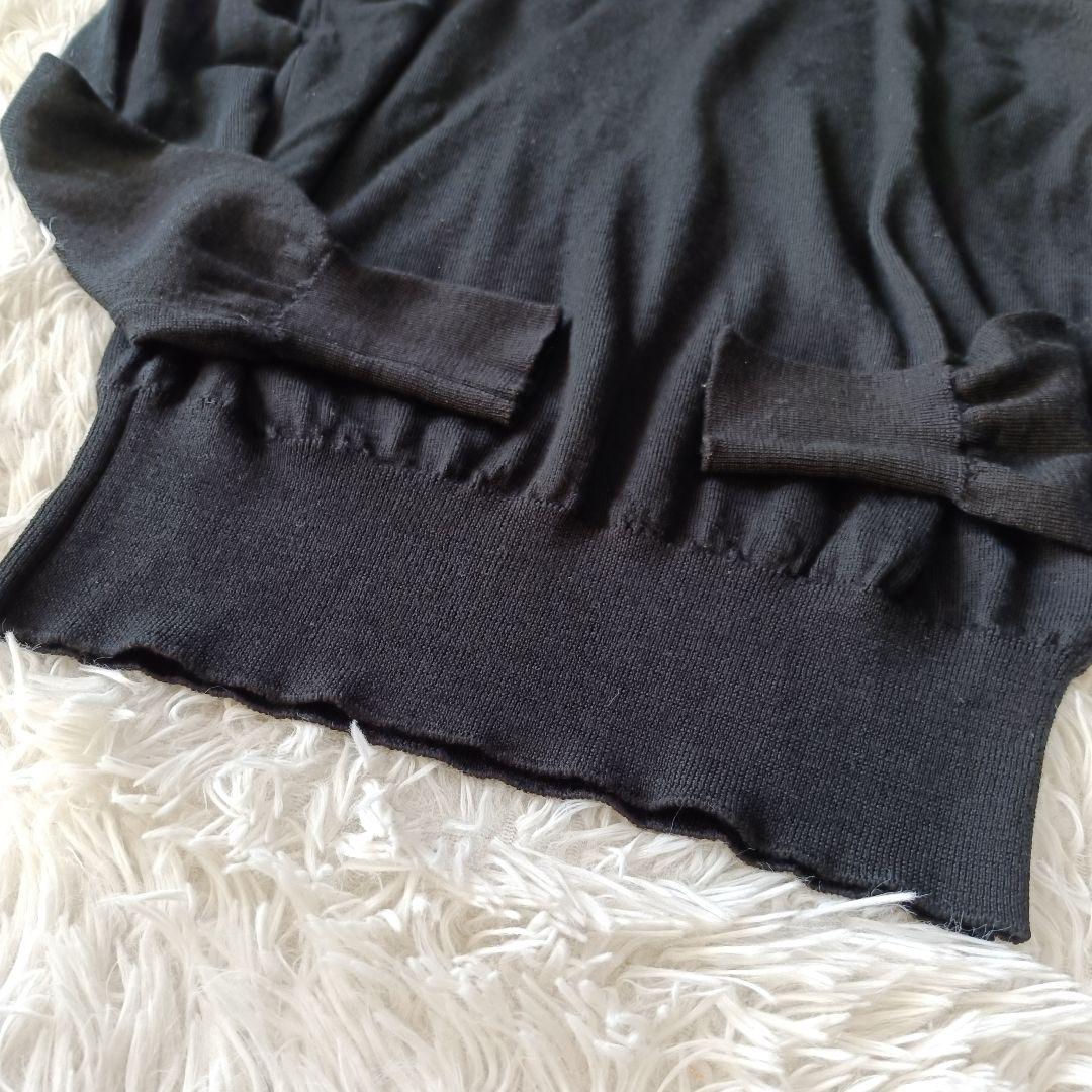 美品♪ジョンスメドレー 英国製 メリノウール100% タートルネックニット M