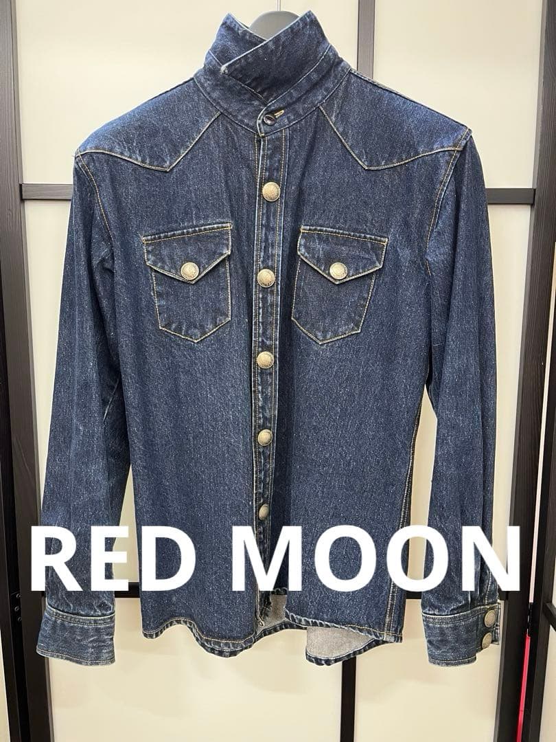 希少　REDMOON レッドムーン デニムシャツジャケット コンチョボタン
