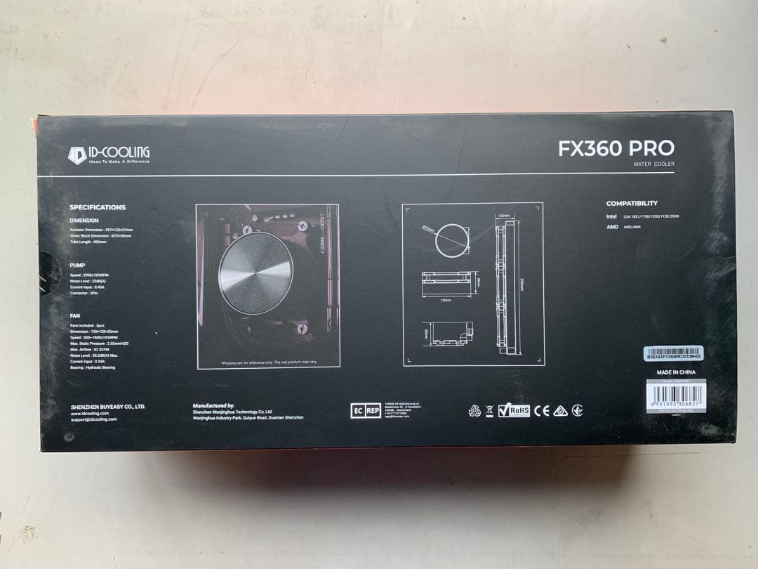 ID-COOLING FX360 PRO 水冷クーラー