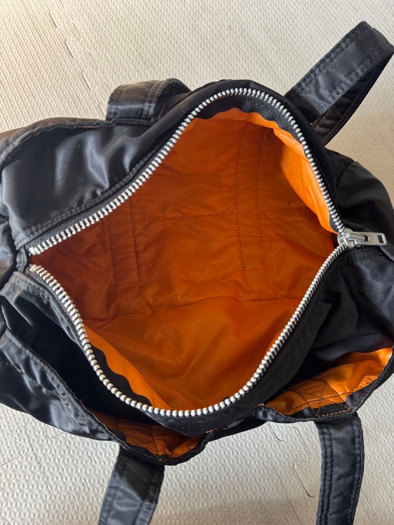 美品 PORTER ブラック ドラムバッグ