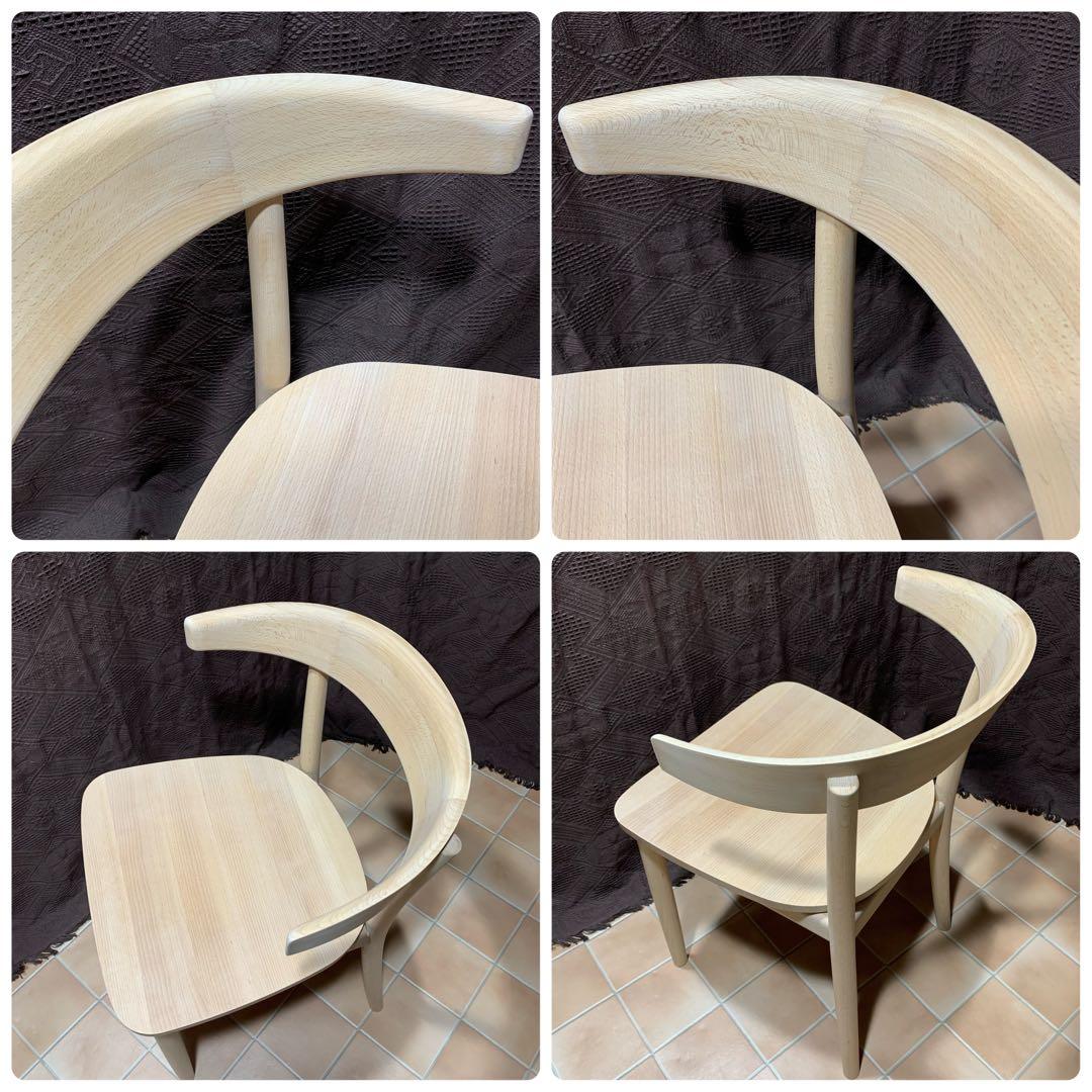 【無塗装◆サンディング処理仕上】MUJI 無印良品 ブナ無垢材チェア 椅子 イス