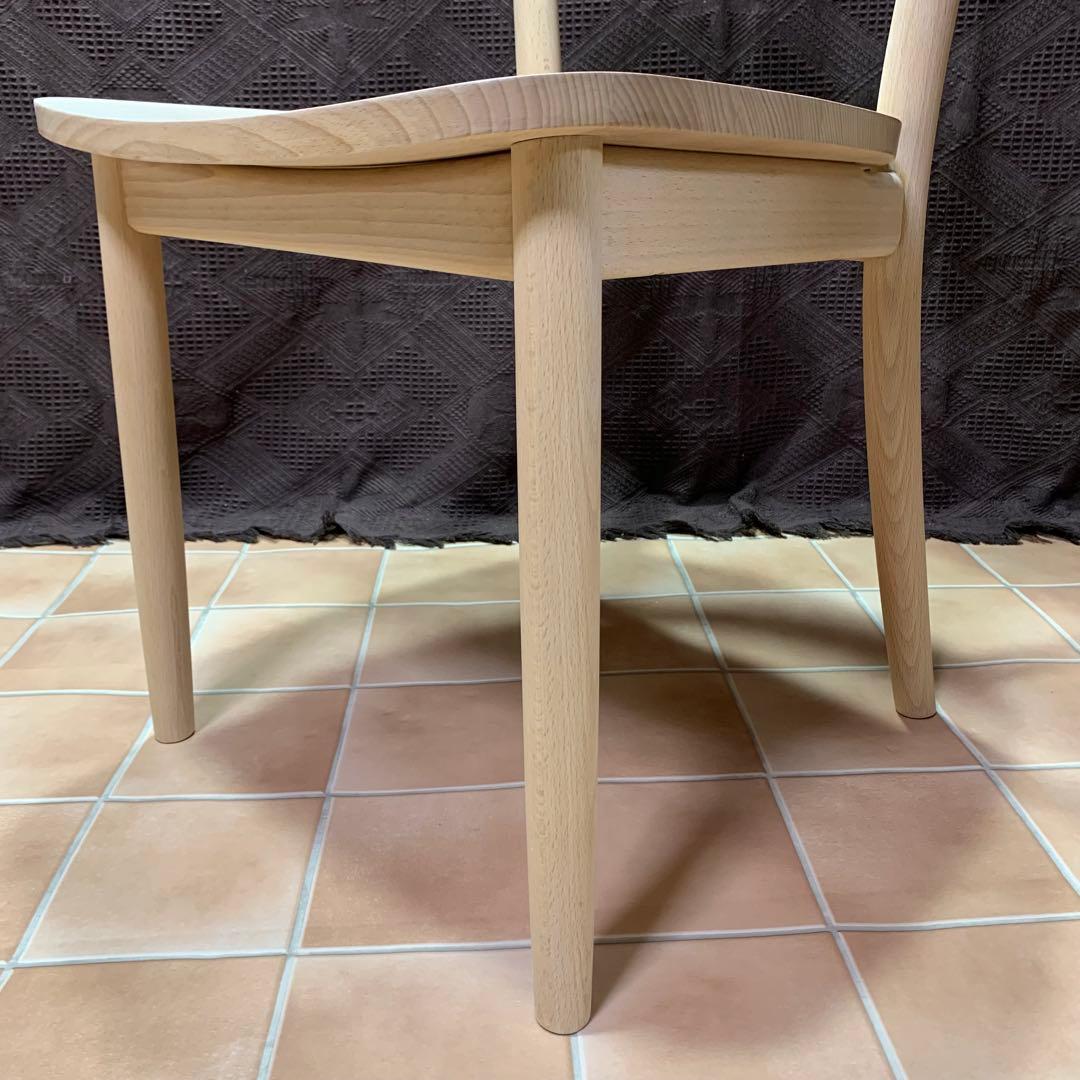 【無塗装◆サンディング処理仕上】MUJI 無印良品 ブナ無垢材チェア 椅子 イス