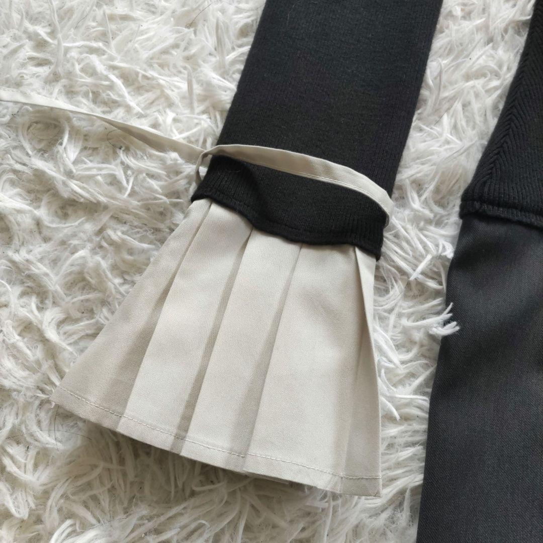 Darich ダーリッチ シャツドッキングプリーツミニワンピース ブラック