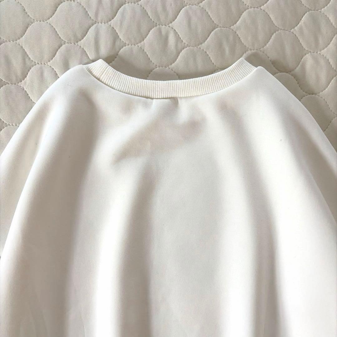 【美品】BEARDSLEY✴︎ダンボールパフトレーナー　ホワイト　FREEサイズ