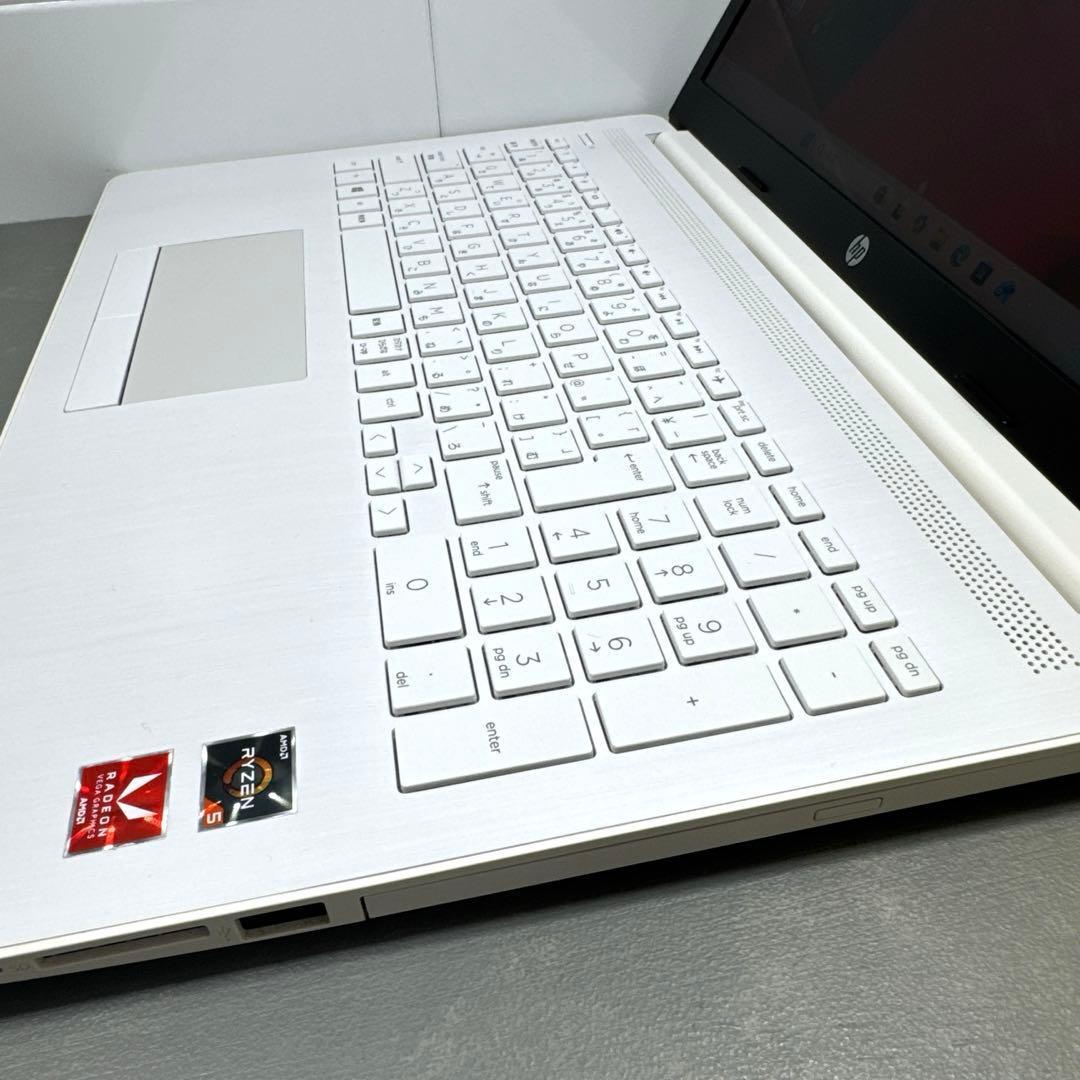 【高性能】HPピュアホワイト☘Ryzen5☘NVMe256GB+1TB