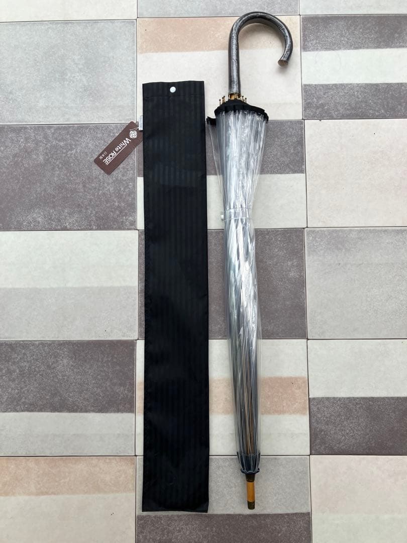 ホワイトローズ 日本製 長傘 透明