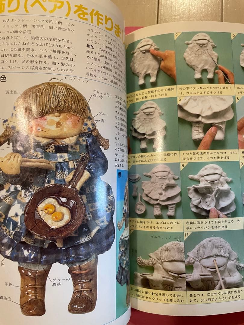 1冊づつ購入可能！かないともこ　8冊セット　ねんど人形