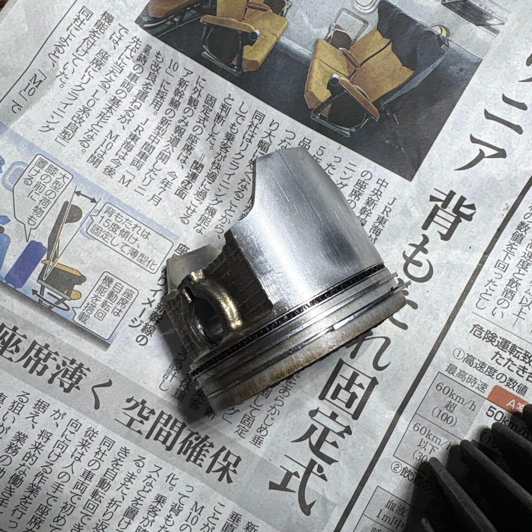 KSR110純正ヘッド KAZE125純正ボアアップシリンダ ピストン