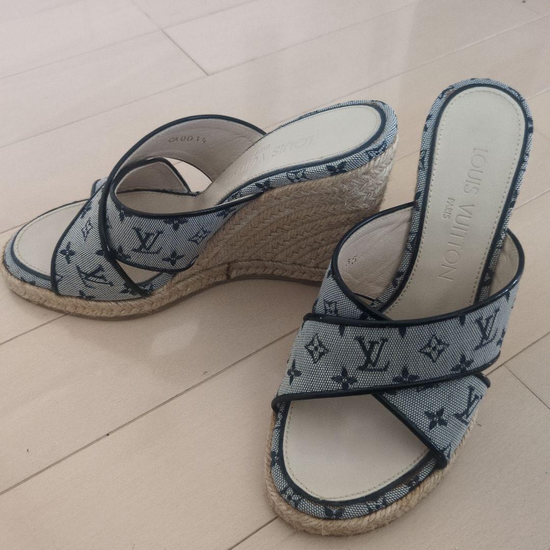 Louis Vuitton 青 エスパドリーユサンダル