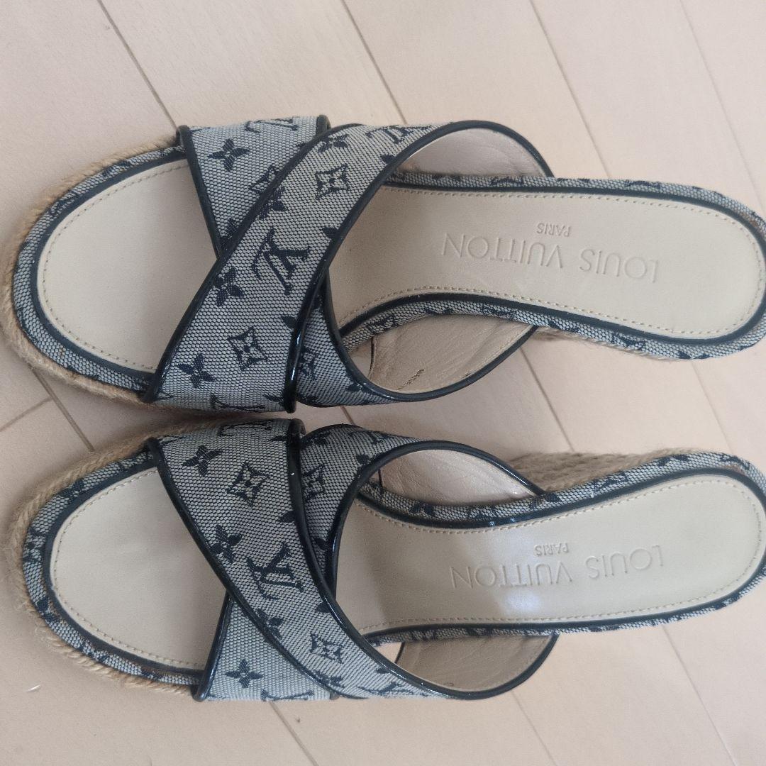 Louis Vuitton 青 エスパドリーユサンダル