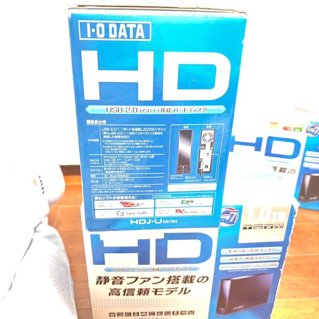 USB2.0 HDD 1TB旧型3台　HDJ-U 1.08