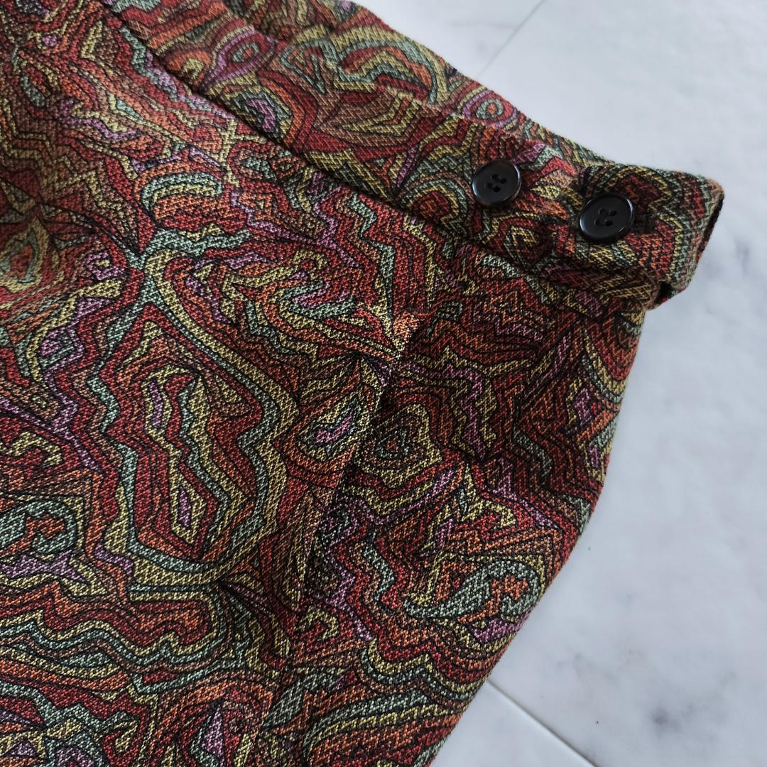 コムデギャルソンオムプリュス 01AW サイケ期 総柄 ウールヘリンボーンパンツ