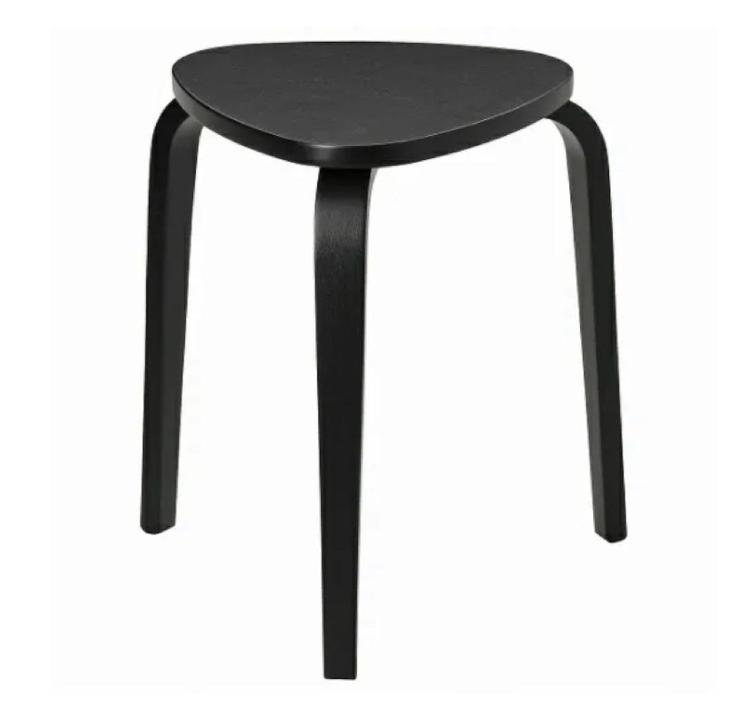 IKEA スツール　KYRRE 黒　２脚