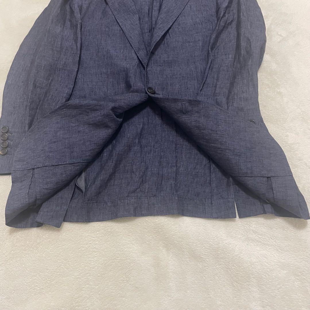 希少 美品 ブルネロクチネリ テーラードジャケット 麻100 アンコン 48