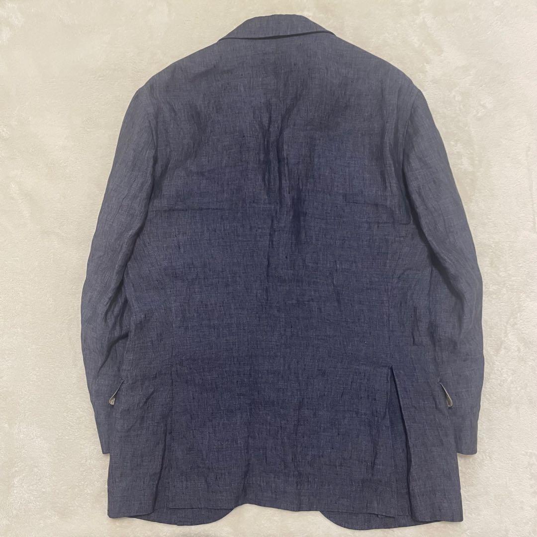 希少 美品 ブルネロクチネリ テーラードジャケット 麻100 アンコン 48