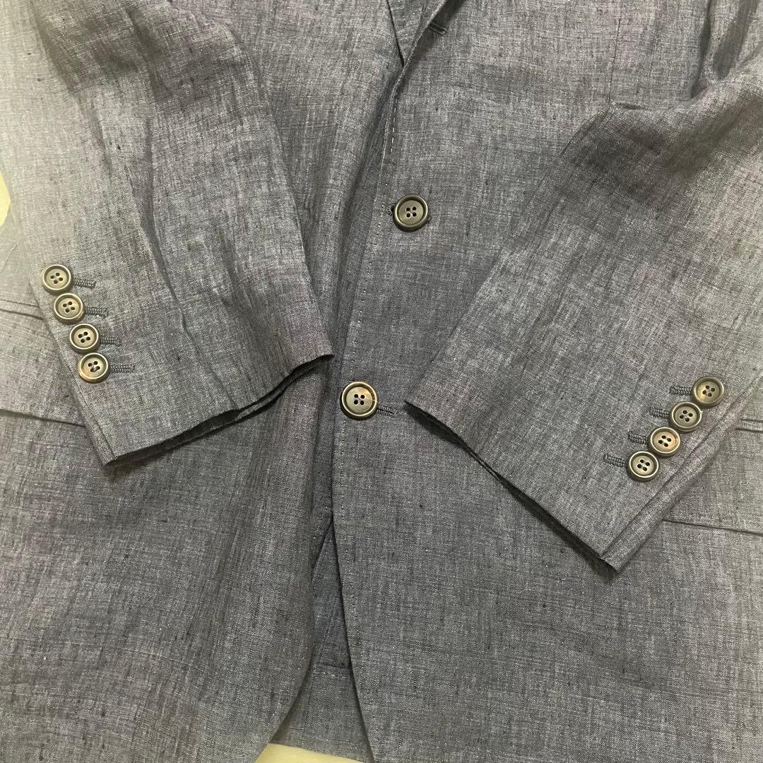 希少 美品 ブルネロクチネリ テーラードジャケット 麻100 アンコン 48