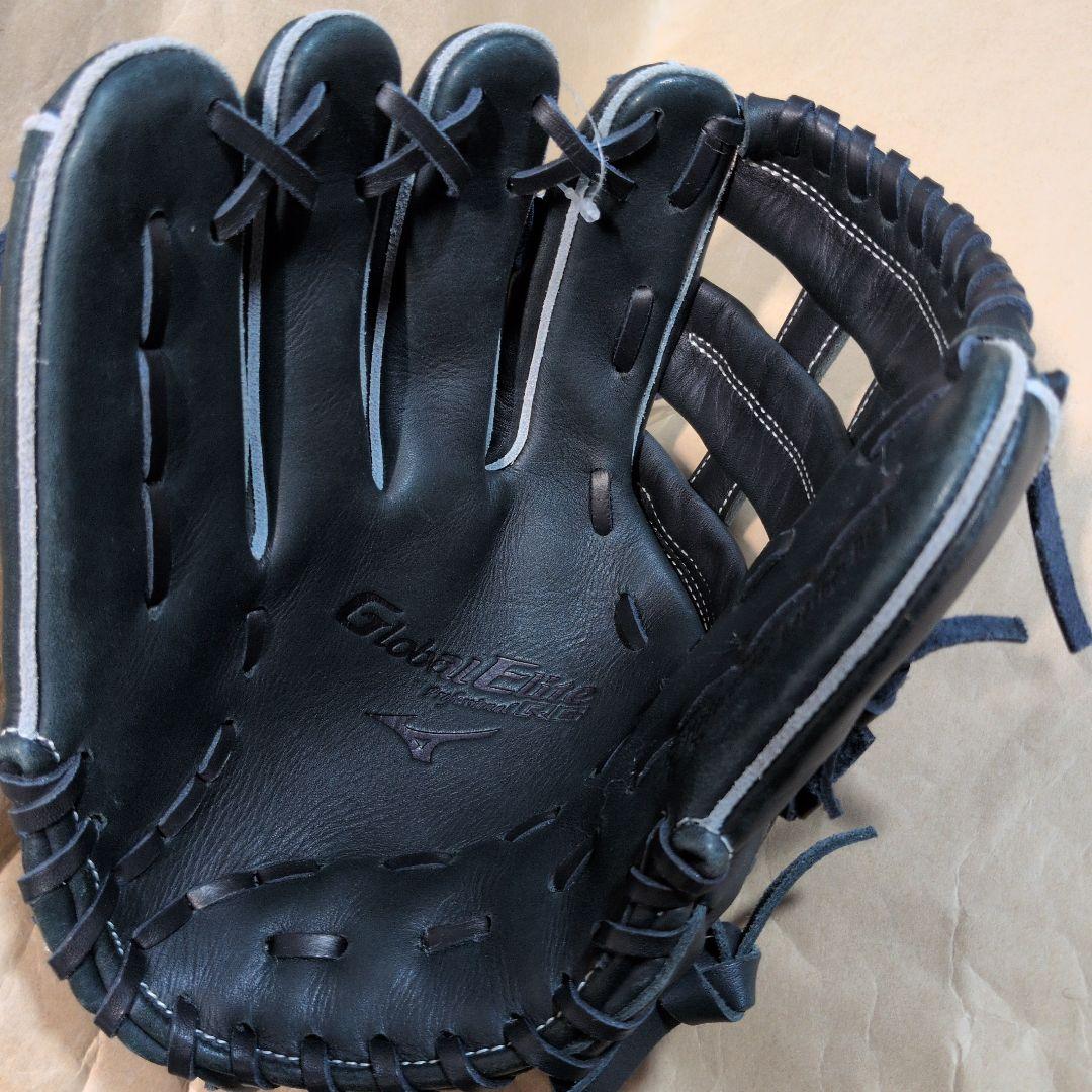 ミズノ:少年軟式グラブ:左投げ用:外野手:桑原将志モデル:サイズL:色グリーン系