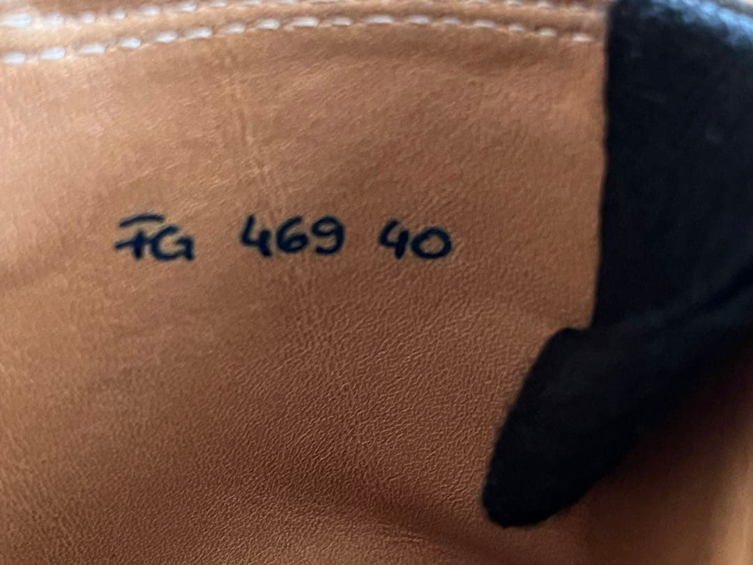 F.LLI Giacometti サイドジップブーツ グレインレザー 40