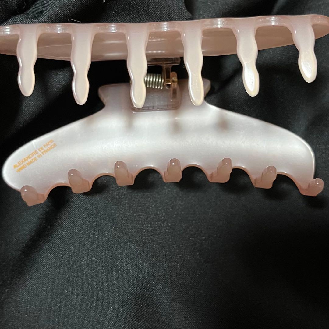 アレクサンドルドゥパリ ヘアクリップ　ラインストーン　ピンク　 L