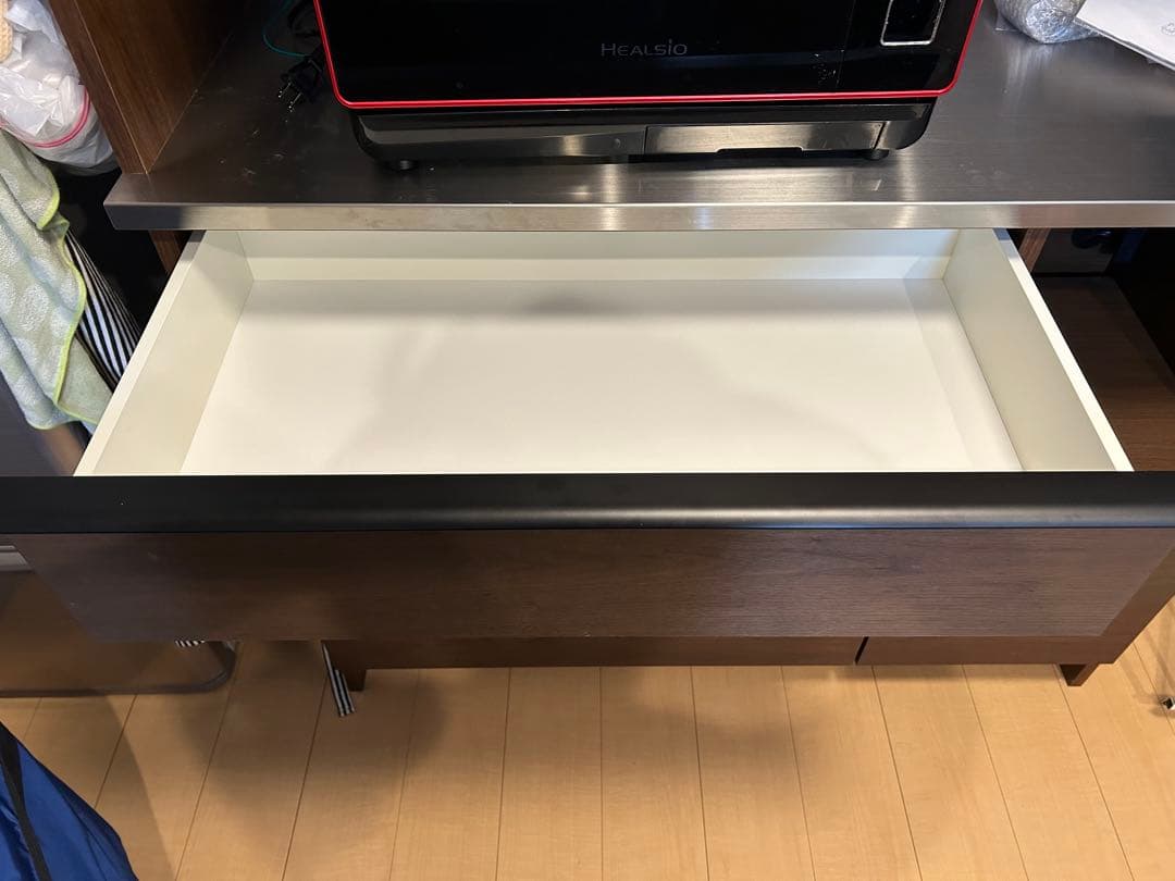 キッチンカウンター 関家具 幅120 カップボード オウル 食器棚 国産 無垢材