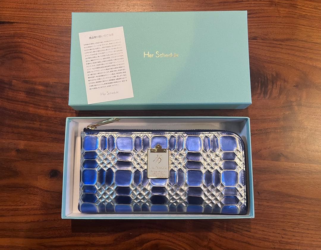 【HerSchedule】長財布　スイスブルー（Swiss Blue)