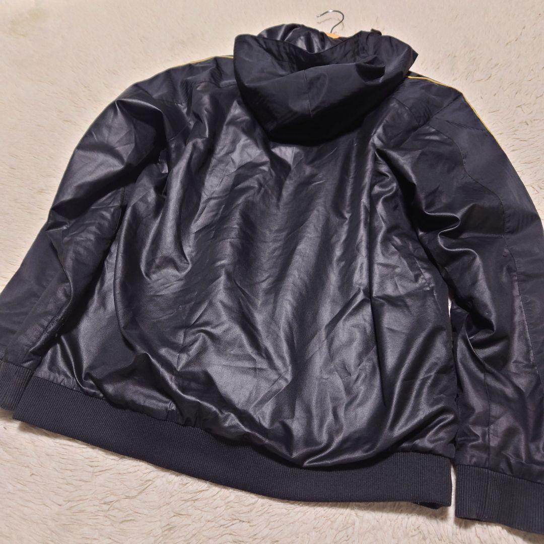 くり UMBRO アンブロ 中綿セットアップ ジャージ ブラック×ゴールド