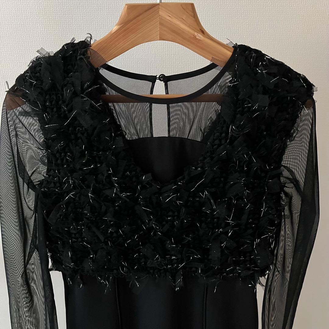 niana フリンジグリッターベストセットドレス