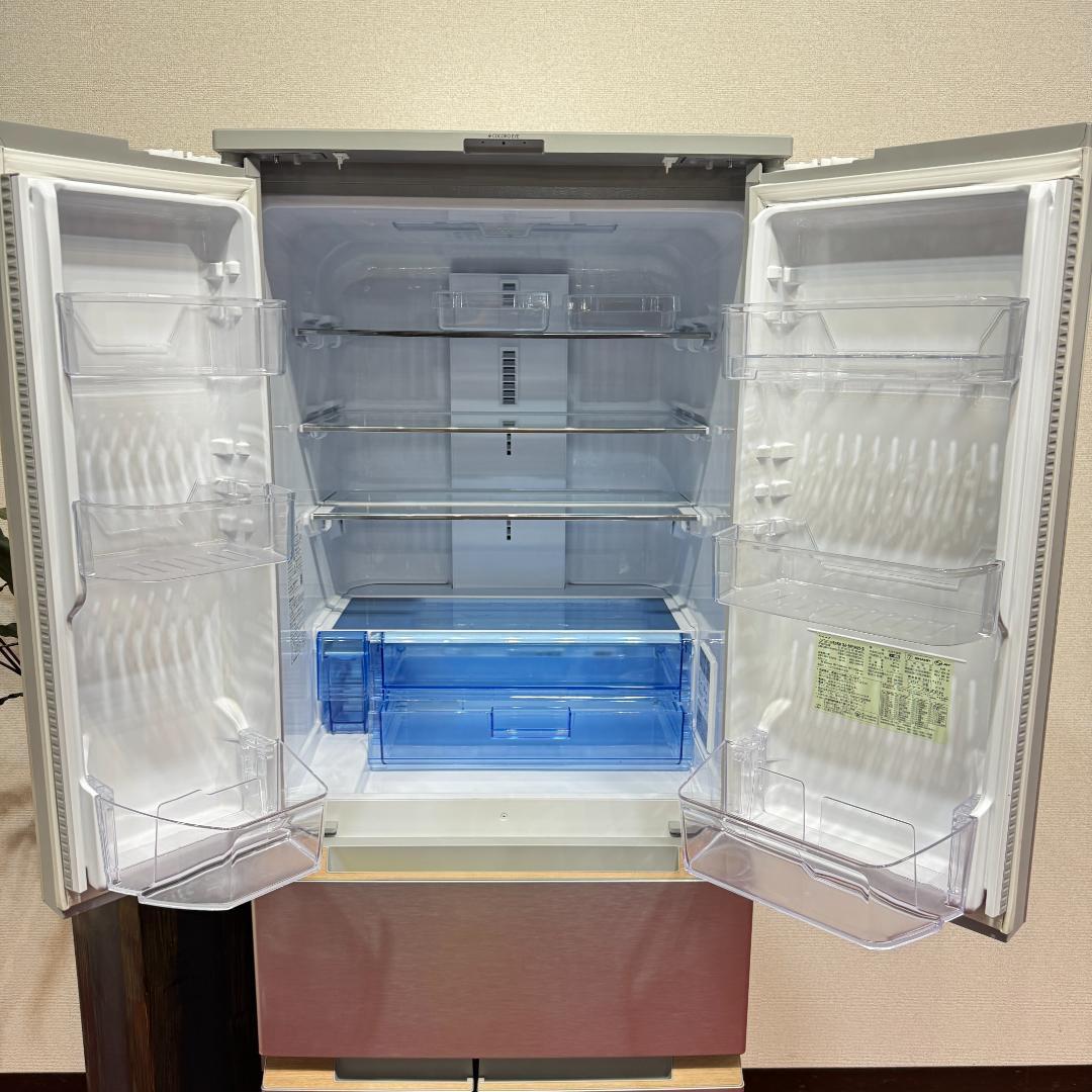 東京23区送料無料　超美品シャープ６ドア観音開き冷蔵庫　2021年製　457L