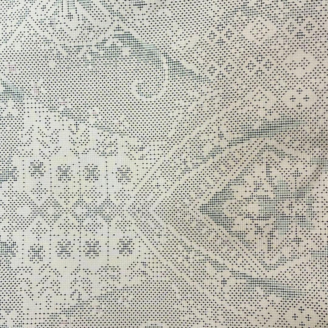 D40 本場白大島紬 正絹 着物 袷 美品