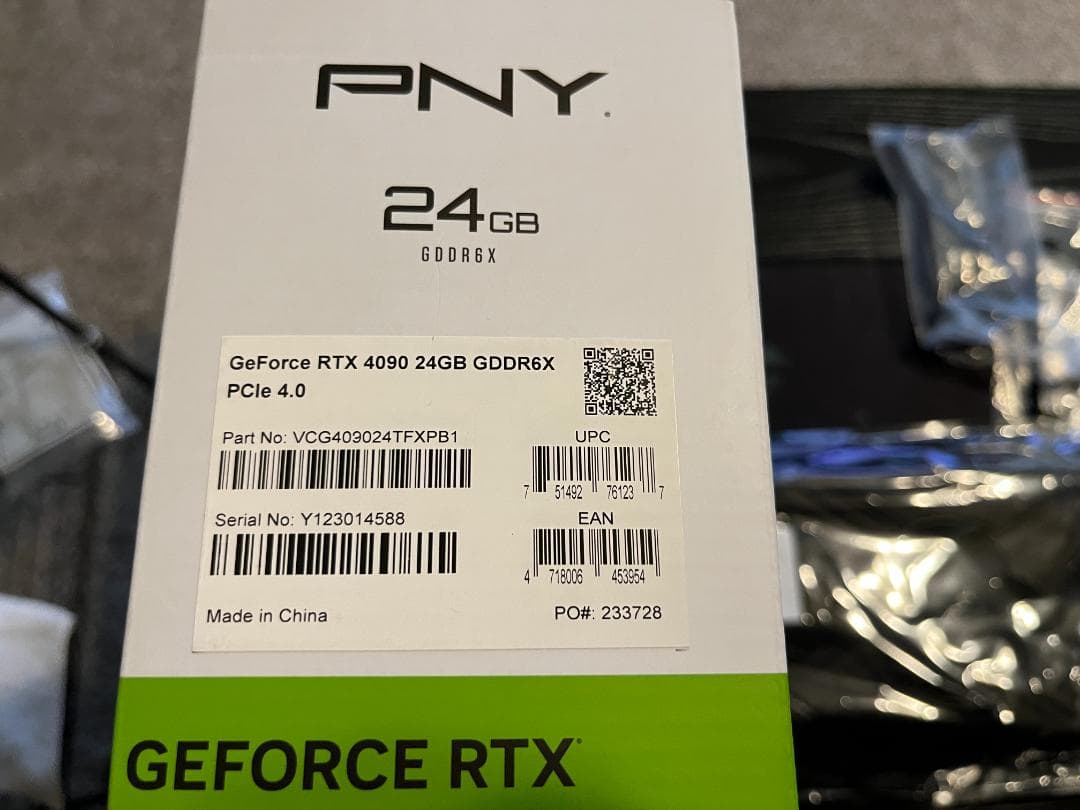 [中古] PNY RTX4090 保証書あり