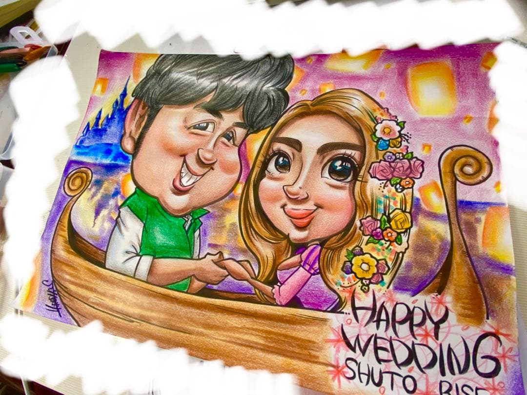 世界で1枚のオーダーメイド似顔絵★ハイクオリティver★お祝い★プレゼント