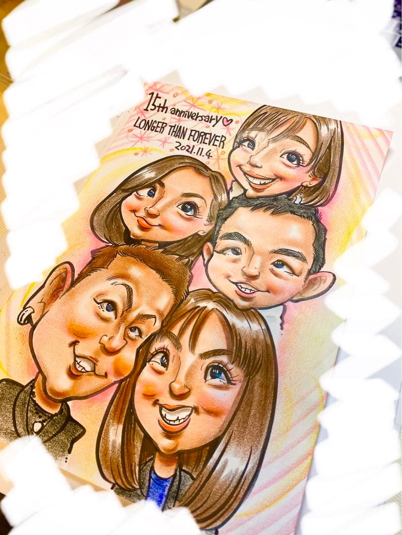 世界で1枚のオーダーメイド似顔絵★ハイクオリティver★お祝い★プレゼント