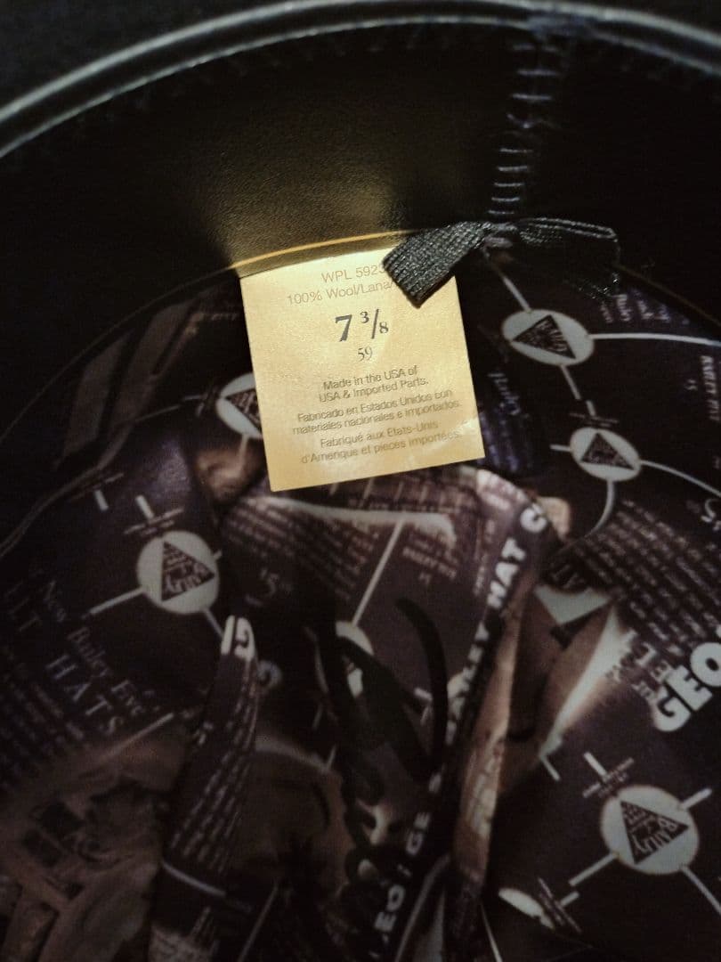 ウェスタンハット カウボーイハット ウール 硬めのフェルト ハット