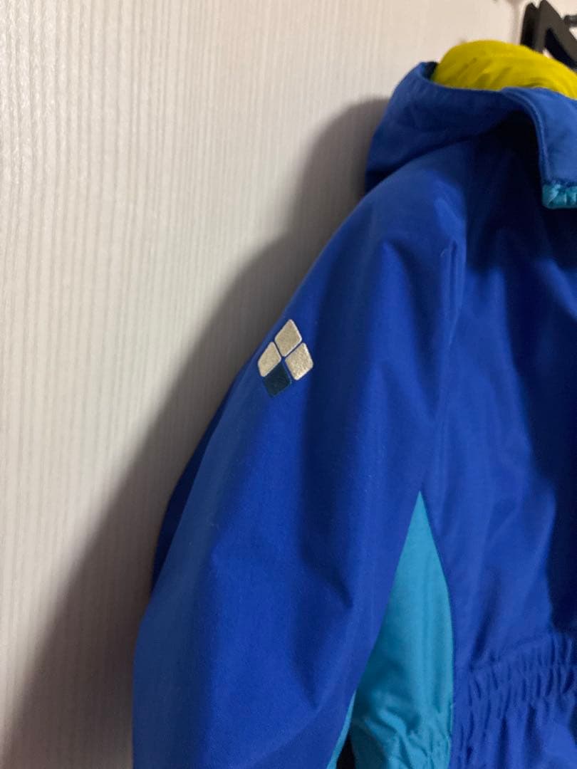 【極美品】モンベル　キッズ　子供　パウダーカバーオール　110センチ　つなぎ