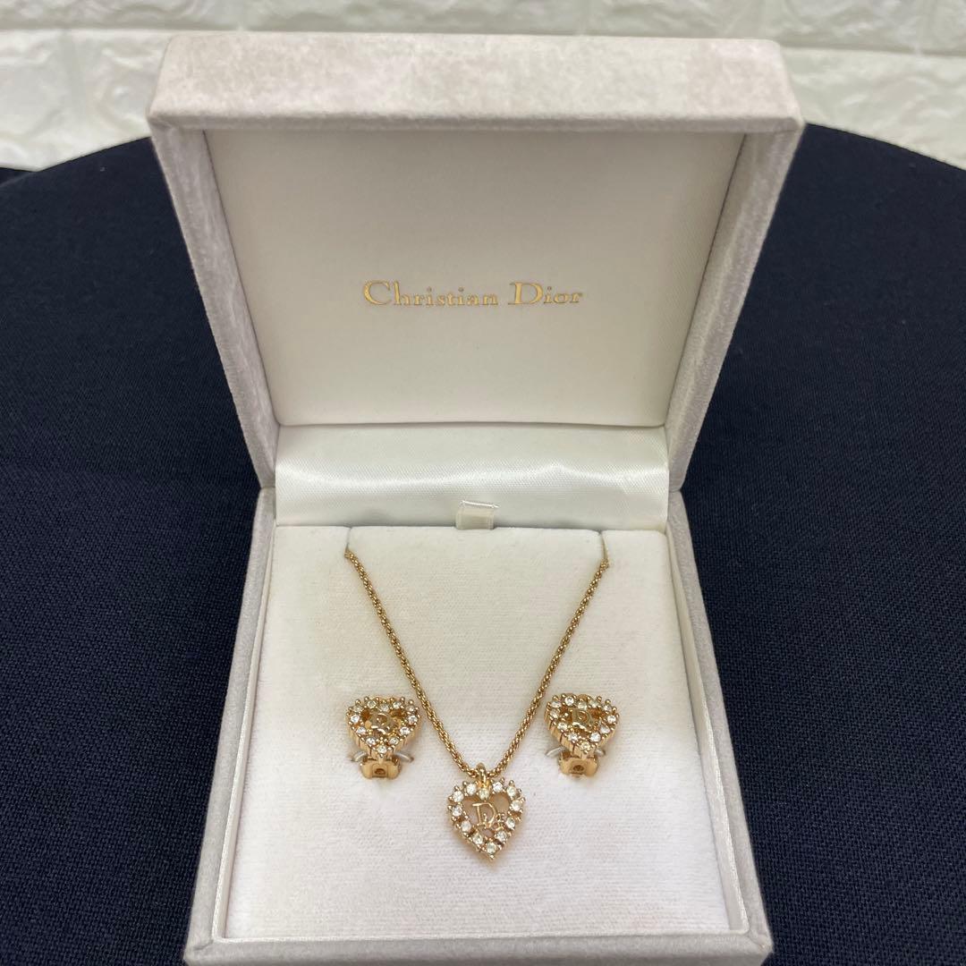 ChristianDior/クリスチャンディオール、ネックレス.イヤリングSET