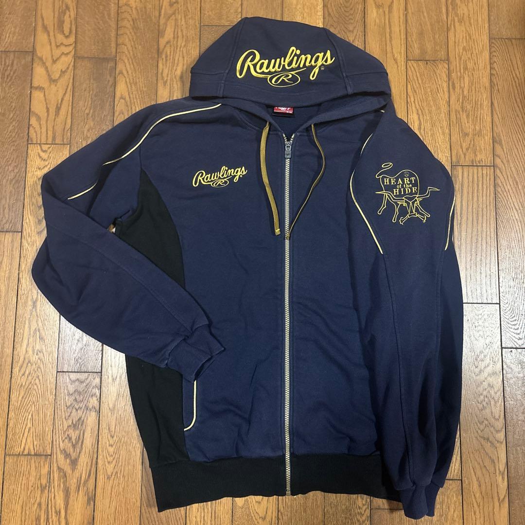 ローリングス／メンズスウェットジャージセット紺黒／XO