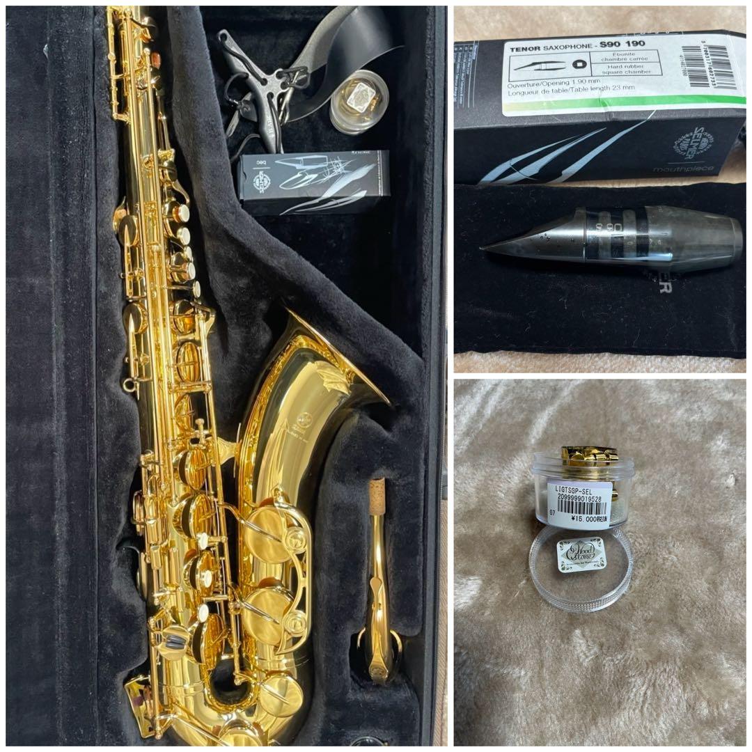 テナーサックス本体➕マウスピース(セルマー)リガチャー(ウッドストーン)付