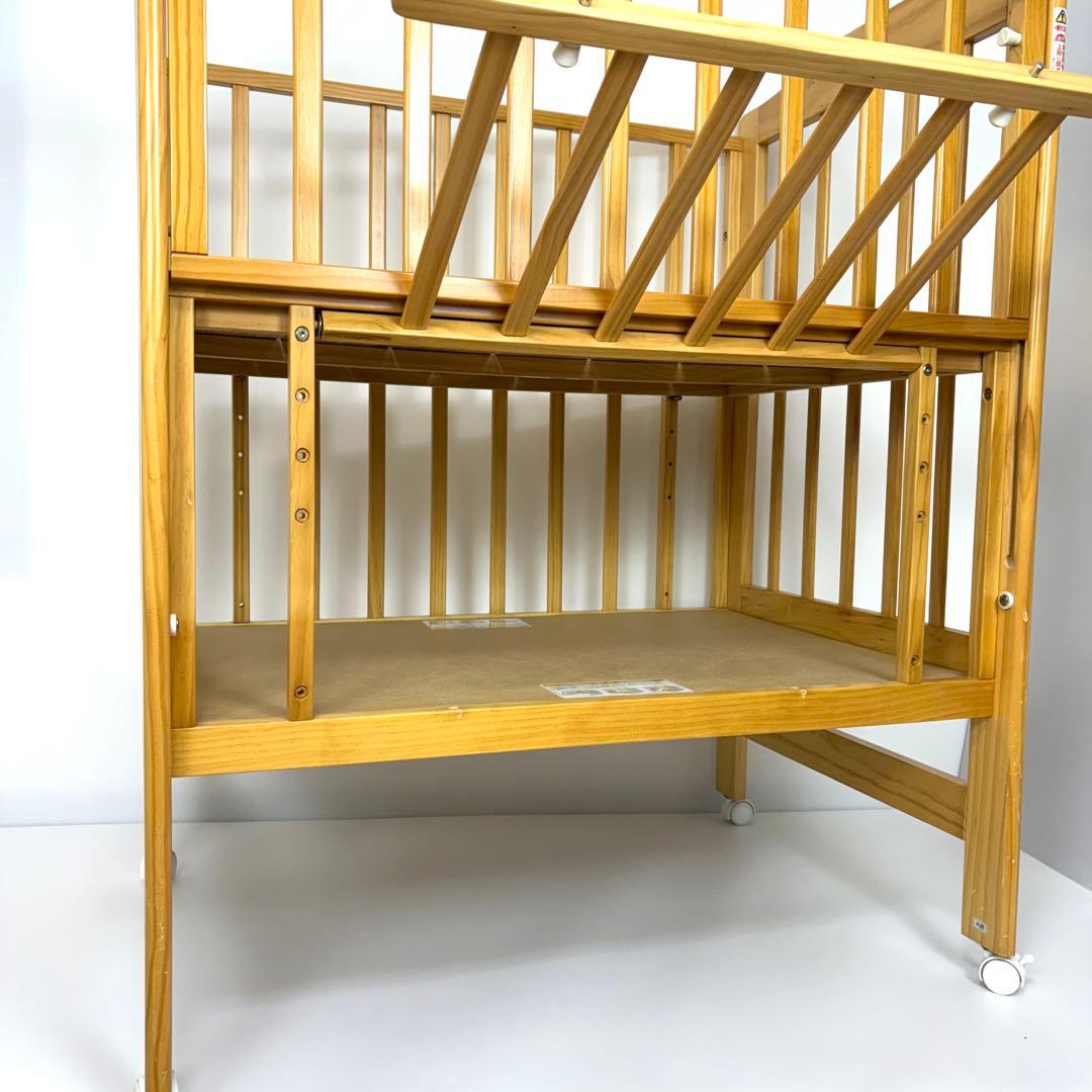 【美品】カトージ ハイシート ミニベビーベッド （内寸：60×90cm）