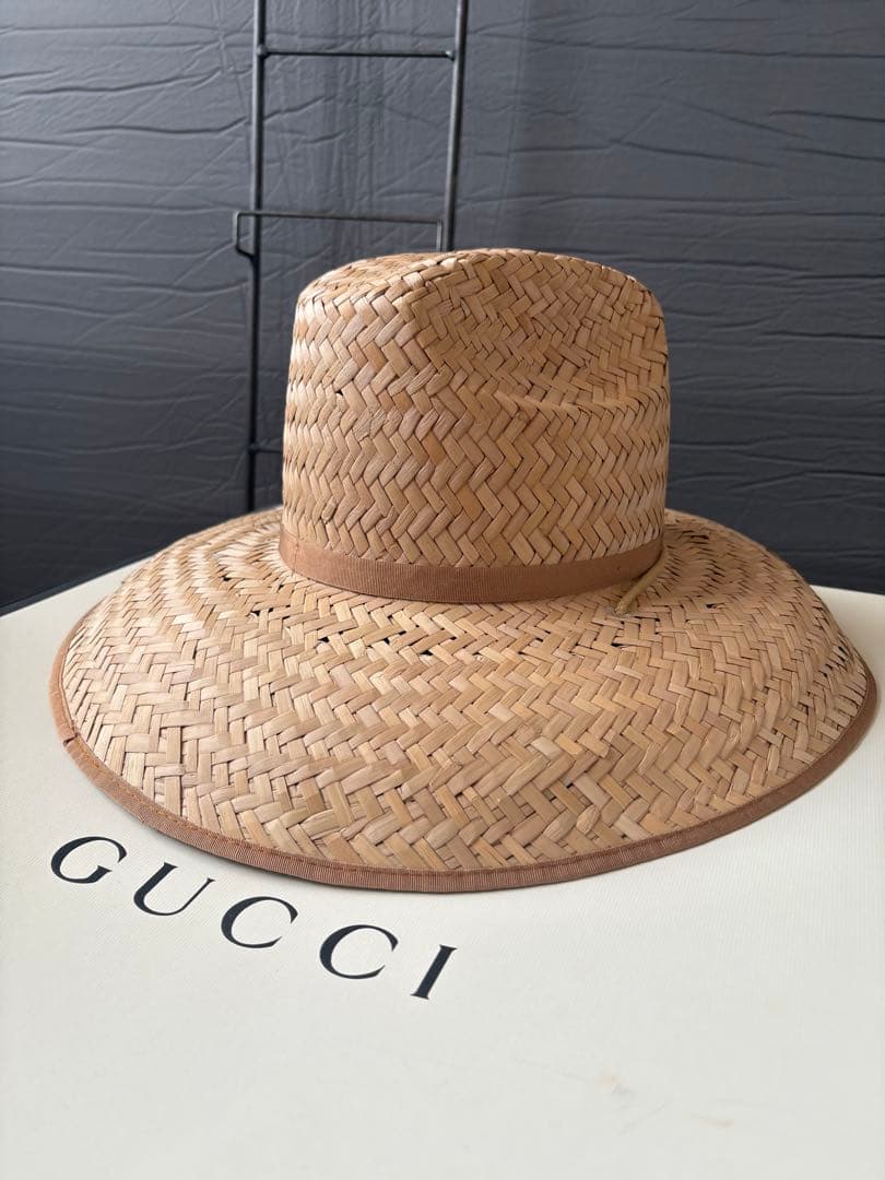 GUCCIラフィアハット新古品サイズMロンハーマン阪急