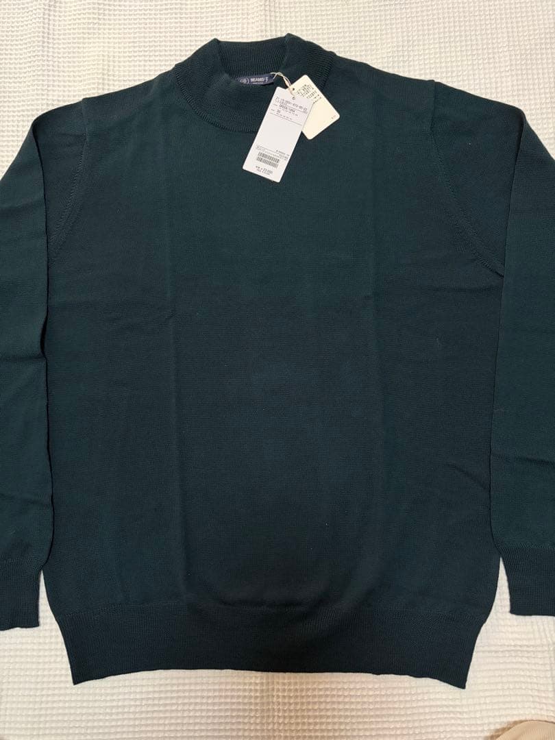 新品Beams-Fオリジナル　モックネックセーター　サイズ５０　イタリア製