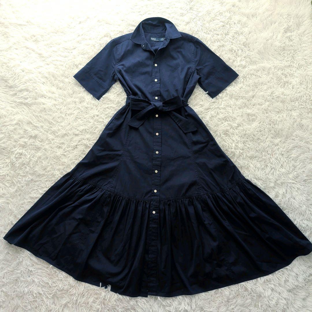 2023 ポロバイラルフローレン タイアードコットンシャツドレス サイズ０
