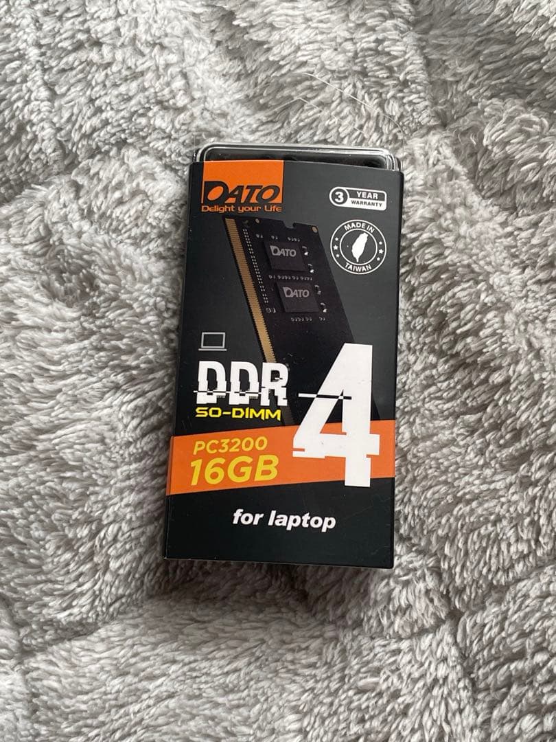 【ほぼ新品】16GB DDR4-3200(PC4-25600)ノートPC用メモリ